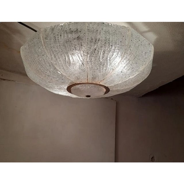 1970s Murano Glass Ceiling Light from Barovier & Toso, 1970s For Sale - Image 5 of 10