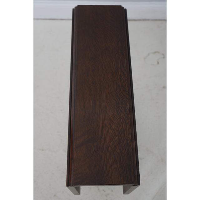 Stickley Small Mission Oak Dropleaf Occasional Table For Sale - Image 11 of 18