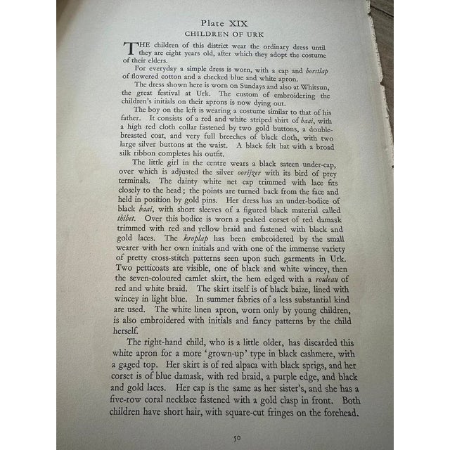 Black Dutch Folk Couple in Vibrant Marriage Dress from Marken, 1932, Paper For Sale - Image 8 of 10