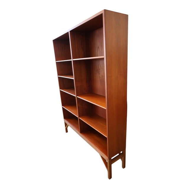 Mid-Century Modern Vintage Teak Bookcase by Børge Mogensen for FDB Møbler, 1960s For Sale - Image 3 of 12