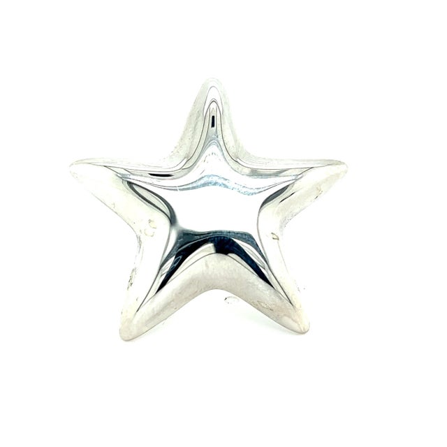 Authentic Tiffany & Co Estate Puffed Star Brooch Sterling Silver TIF604 Grams: 10.2 Shape: Puffed Star Material: Sterling...
