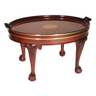 Baker Georgian Style Mahogany Coffee Table For Sale
