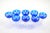Val Saint Lambert Cobalt Crystal Champagne Coupe Glass, Service for 8 People For Sale In New York - Image 6 of 13