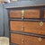Late 19th Century Georgian 5 Drawer Oak Chest With Dark Cherry Banding With Brass Drop Pulls and Ecustions For Sale In Atlanta - Image 6 of 13