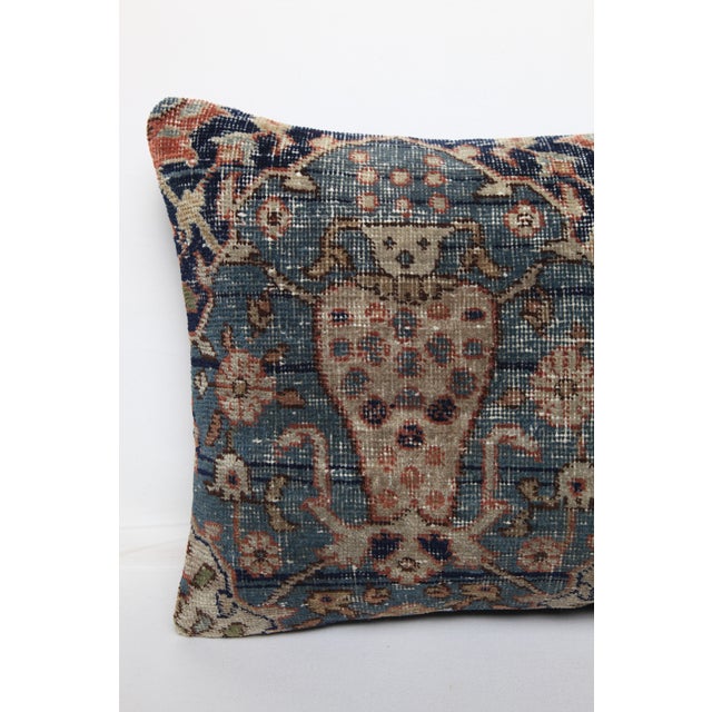 Vintage Turkish Tribal Rug Pillow for Sofa or Bed -16'' X 21'' For Sale In Tampa - Image 6 of 7