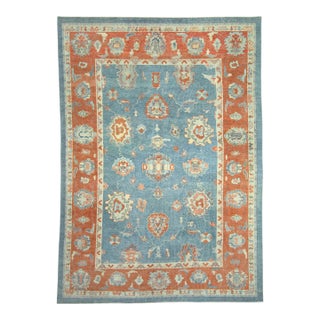 Turkish Oushak Rug 9'10" x 13'9" #18607 For Sale