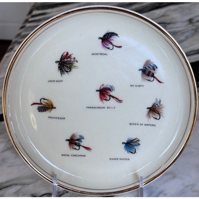 LastCHANCE!Vintage Fly Fishing Motif Wall Plate For Sale In Seattle - Image 6 of 15