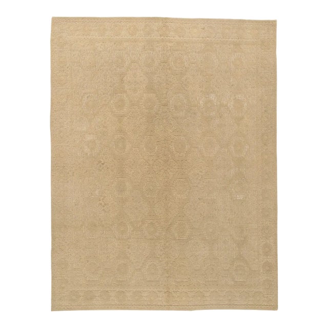 Vintage Spanish Tan Rug 7ft X 9ft 2in For Sale