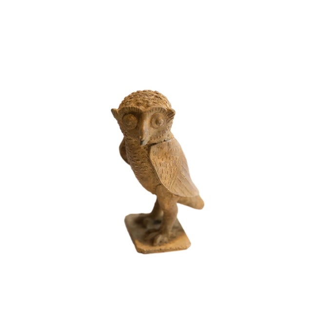 Bronze Vintage African Owl Sculpture For Sale - Image 8 of 8