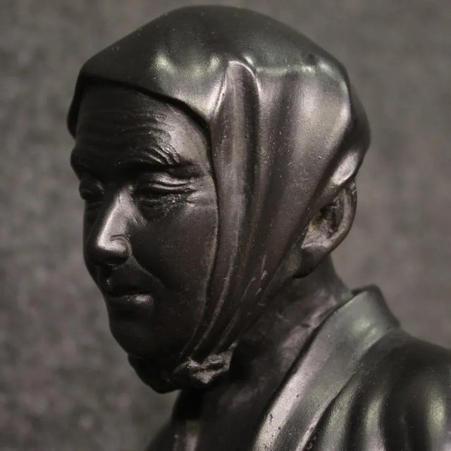 Japanese Artist, Pipe Smoker, 1970, Bronze For Sale - Image 11 of 12