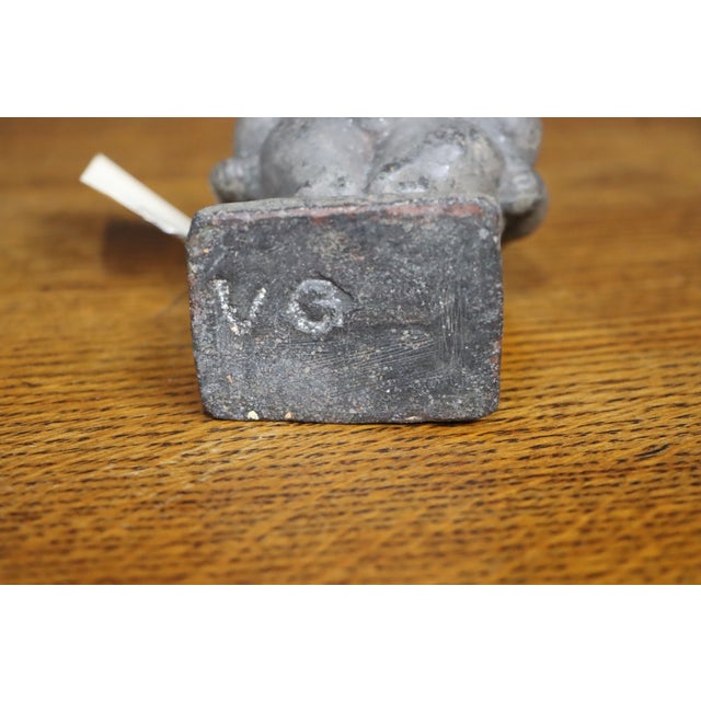 Carved Stone Figure of a Pot-Bellied Man For Sale - Image 9 of 9