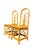 Chinoiserie Pair of Vintage Hollywood Regency Bamboo & Rattan Dining Chairs | Palm Beach Coastal Chinoiserie Bent Bamboo High-Back Accent Chairs For Sale - Image 3 of 13