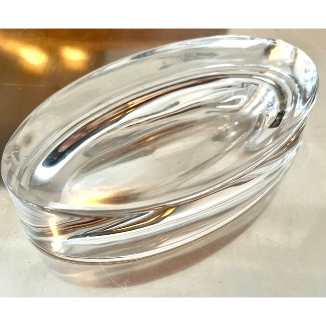 A simple and sophisticated crystal cigar ashtray. A compliment to the bar, smoking room, desk or work station. Can be used...