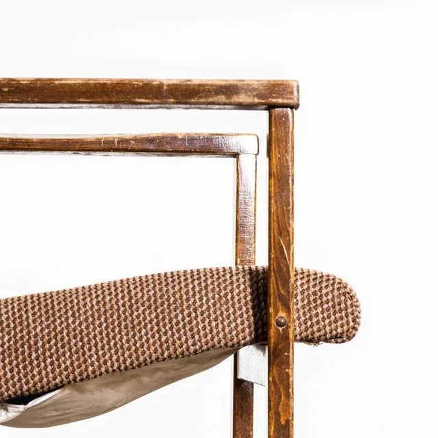 Beige Czech Cube Armchair, 1950s For Sale - Image 8 of 10