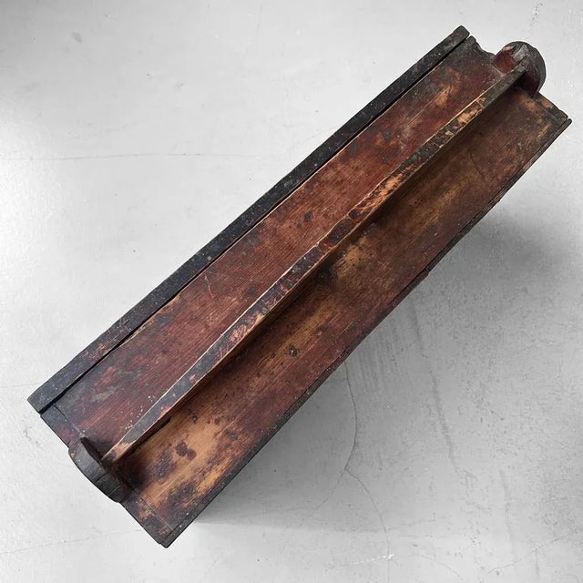 Antique Japanese Wooden Storage Box, 1900s For Sale - Image 11 of 13