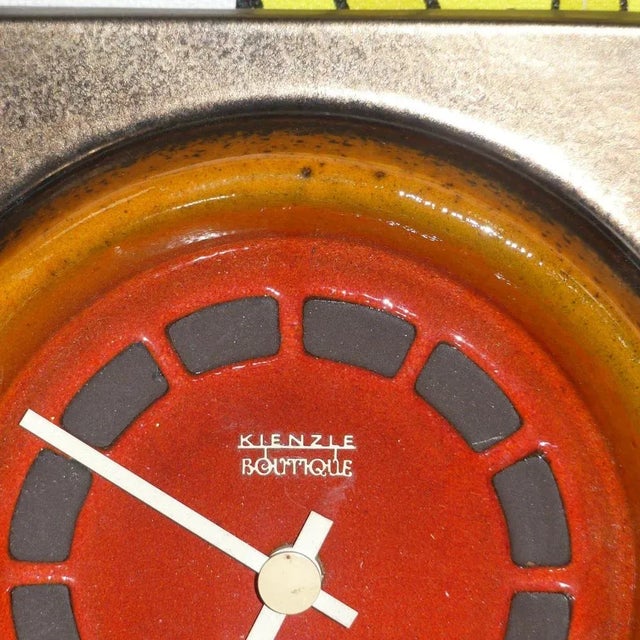 Wall Clock Ceramic Boutique Watch from Kienzle International, 1970s For Sale - Image 4 of 5