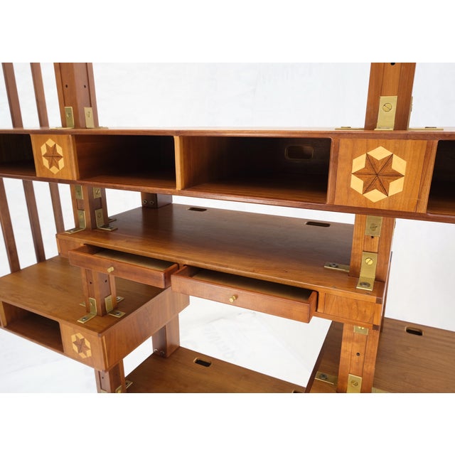 Custom Stereo Equipment Etagere Shelf W/ Sophisticated Concealed Chaise Way For Sale - Image 4 of 12