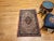 Vintage Persian Isfahan Area Rug, Handwoven Floral Pattern, Ivory & Navy, 3’ X 4’ For Sale - Image 12 of 12
