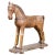 Antique Indian Multicolor Hand-Carved Wooden Mogul Horse on Rectangular Base For Sale - Image 13 of 13