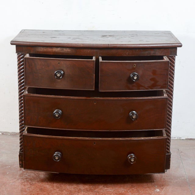 Antique English Mahogany Dresser For Sale - Image 6 of 18
