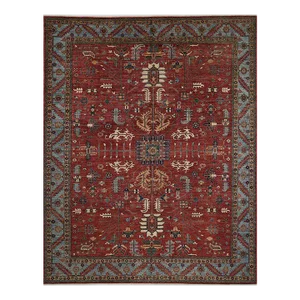 1990s Handwoven Serapi Style Area Rug 11’10” X 14’10”