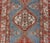 Textile Antique Hand-Knotted Sarab Runner With Sub-Geometric Design in Red, Blue & Ivory 3'2"x10'2" For Sale - Image 7 of 12