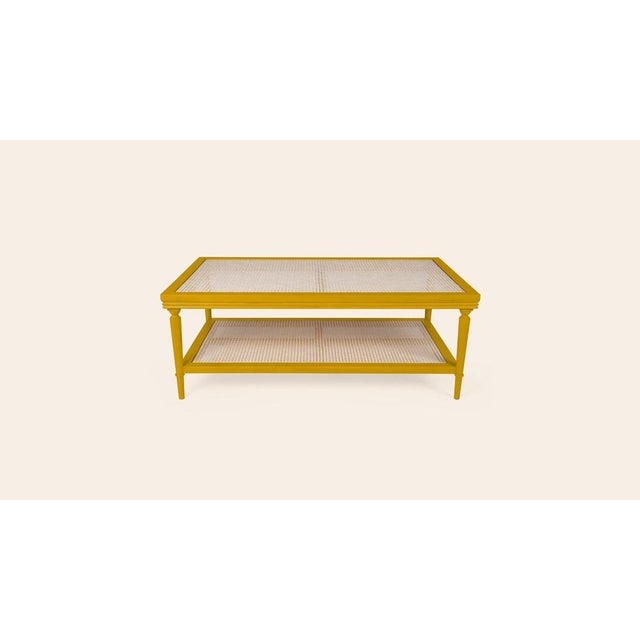 Contemporary Mustard Gaia Coffee Table by Ceraudo For Sale - Image 3 of 6