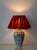 Antique Dutch Delft polychrome table lamp by Royal Tichelaar Makkum, hand-painted on a ceramic baluster vase circa 1890...