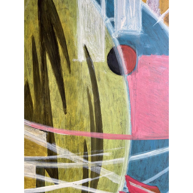 Xavier Albert Fiala, Cercles, Oil on Wood For Sale - Image 3 of 11