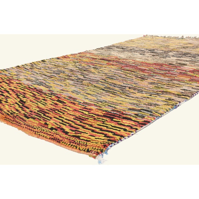 22027 Vintage Boujad Moroccan Rug, 05'06 x 09'00. The Harvest of Horizons: A Vintage Boujad Moroccan Masterpiece of...
