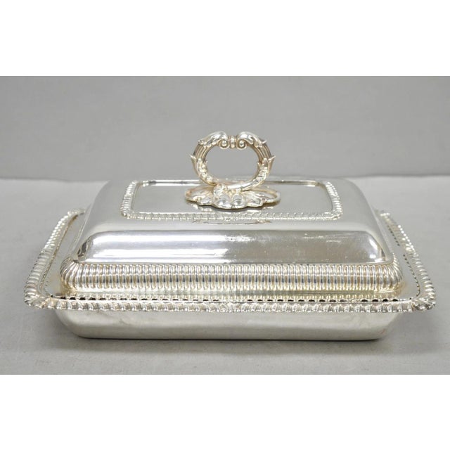Antique English Regency Georgian Silver Plated Covered Chafing Serving Dish For Sale - Image 10 of 18