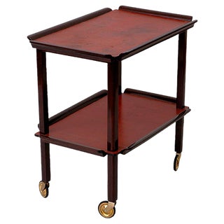 Hungarian Art Deco Trolley With Removable Tray, 1930s For Sale