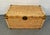 Vintage Asian Chinoiserie Wicker Trunk With Brass Hardware For Sale - Image 4 of 17