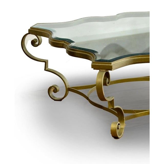 Portuguese Coffee Table with Metal Frame For Sale - Image 3 of 8