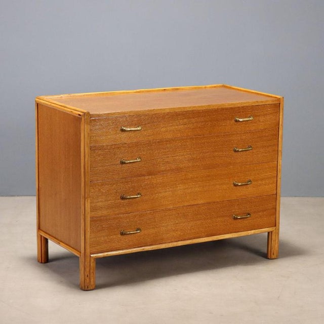 Vintage Chest of Drawers in Oak, 1950s For Sale - Image 10 of 10