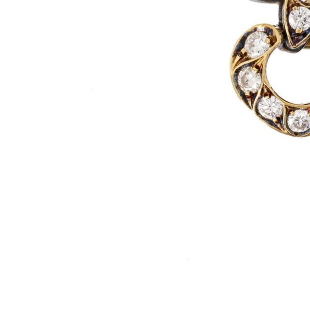Pendant in 19.2k Gold and Diamonds For Sale - Image 3 of 6