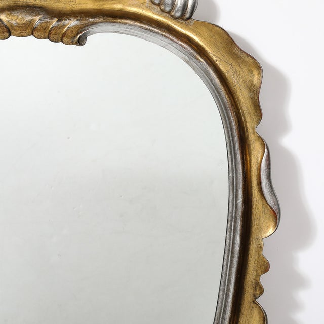 Hollywood Gold and Silver Gilt-Wood Mirror by Dorothy Draper For Sale In New York - Image 6 of 12