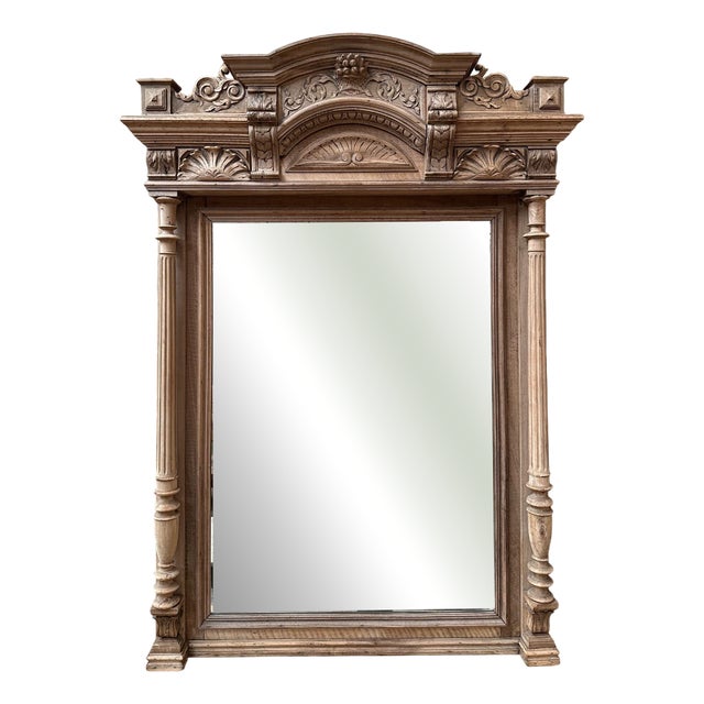 Late 19th Century Walnut Mirror For Sale