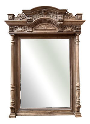 Late 19th Century Walnut Mirror
