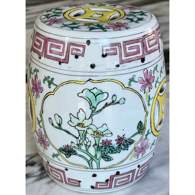 Elevate your plant or other special object to a place of importance with this miniature garden stool. Ceramic porcelain...