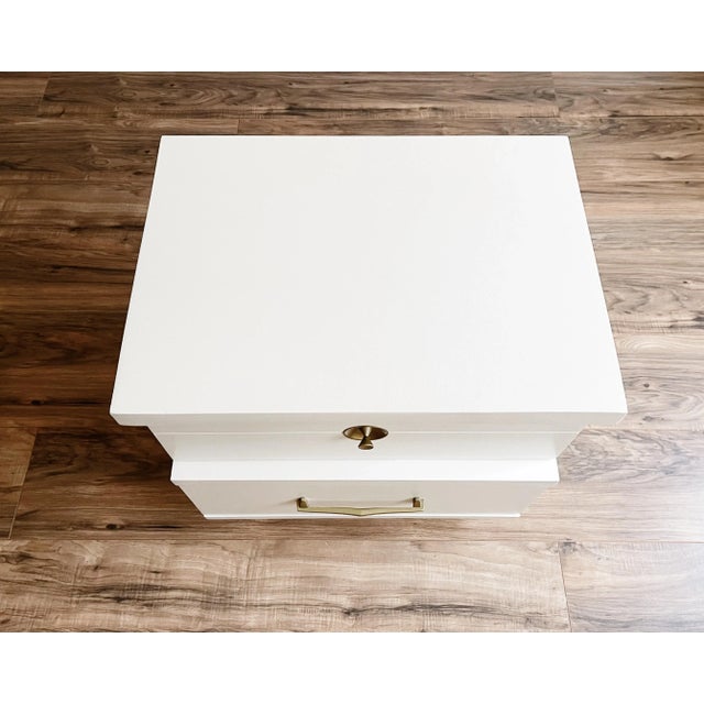 1970s Mid Century Modern White Nightstand For Sale - Image 11 of 12