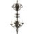 Vintage 1950s French Four-Light Forged Iron Chandelier For Sale - Image 11 of 11