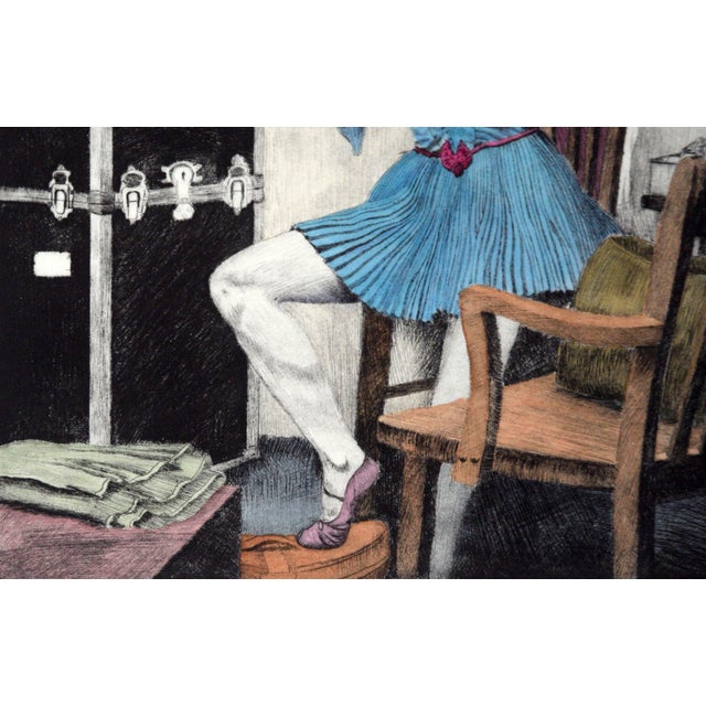 1990s "Alter Ego" - Original Watercolor Hand-Painted Etching by Claus Sievert For Sale - Image 5 of 8