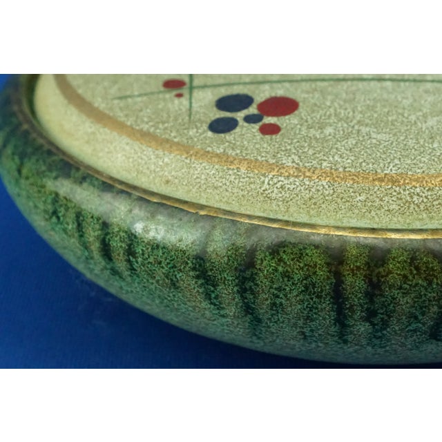 20th Century Futurist Glazed Ceramic Box by the Carstens Tönnieshof Factory, Germany, 1950s For Sale - Image 11 of 18