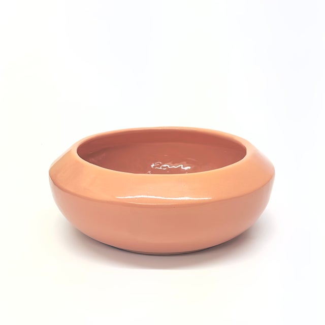 Mid 20th Century Vintage Mid Century Modern Peach Orange Planters - Group of 3 For Sale - Image 5 of 8