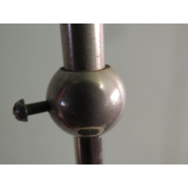 Black Art Deco Hanging Lamp with White Shade in Frosted Glass, 1930s For Sale - Image 8 of 11