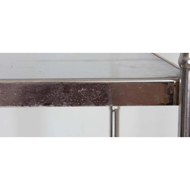 Chrome Hollywood Regency Faux Bamboo Five Shelf Étagère For Sale - Image 11 of 11