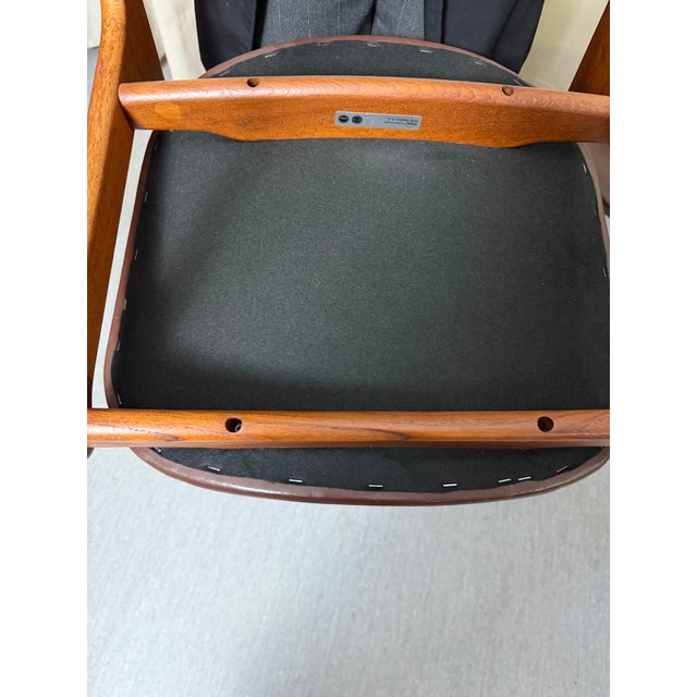Brown Danish Teak Dining Chairs by Erik Buch for O.D. Møbler, Denmark, 1960s, Set of 4 For Sale - Image 8 of 9