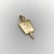 Gold 1950s 10k Gold Momento Mori Skull Pendant Charm For Sale - Image 8 of 10