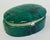 Late 20th Century Vintage Frederick Cooper Style Porcelain Faux Malachite Box For Sale - Image 5 of 10